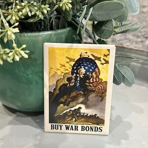 Buy War Bonds - 1942 - World War II - Propaganda Poster‎ Magnet 3.5"x2.5"